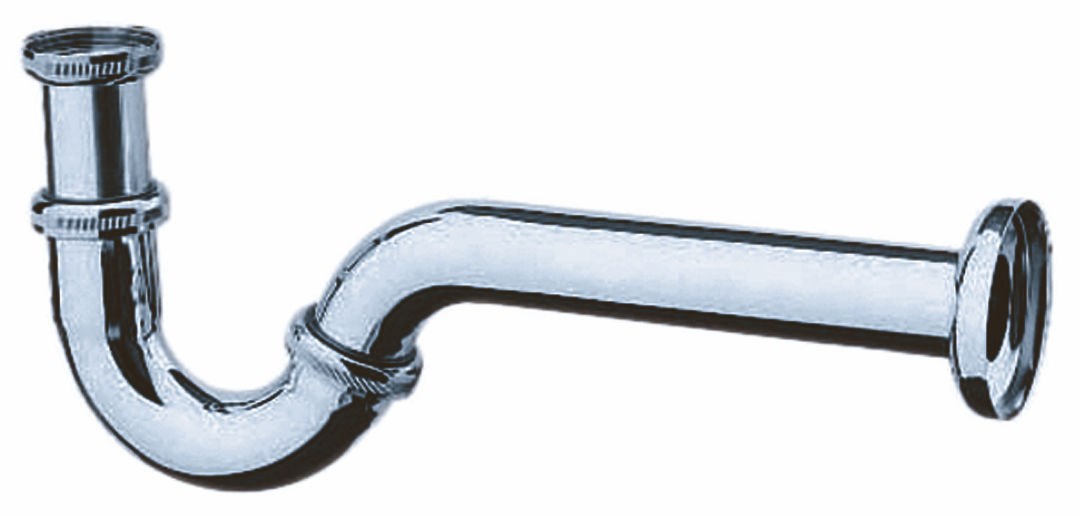 Siphon tube laiton pour lavabo ou bidet - Filetage 33 x 42 mm