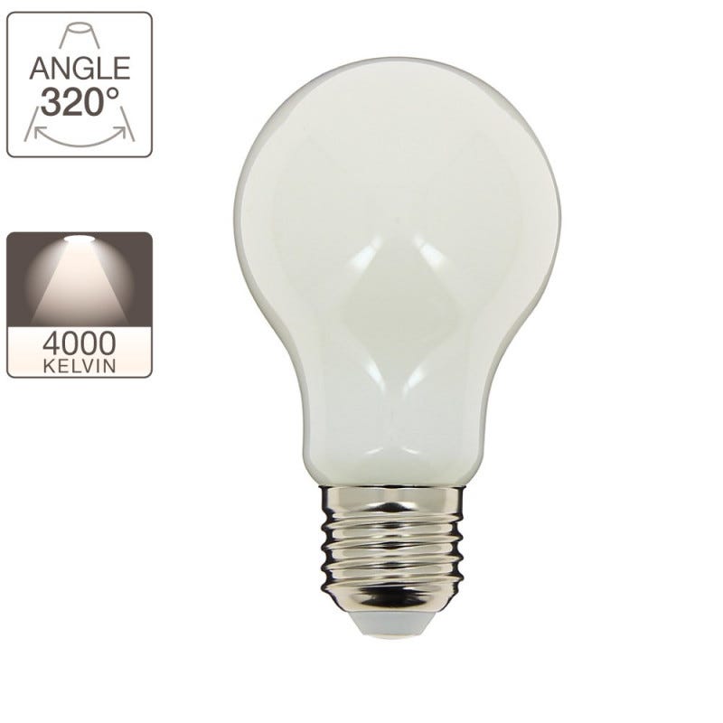 Xanlite - Ampoule à filament LED A60, culot E27, 8W cons. (75W eq.), lumière blanche neutre - RFE1055GOCW 2