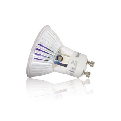 Ampoule LED spot, culot GU10, 4,5W cons. (35W eq.), lumière blanc chaud, angle focalisé 3