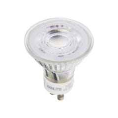 Ampoule LED spot, culot GU10, 4,5W cons. (35W eq.), lumière blanc chaud, angle focalisé 4