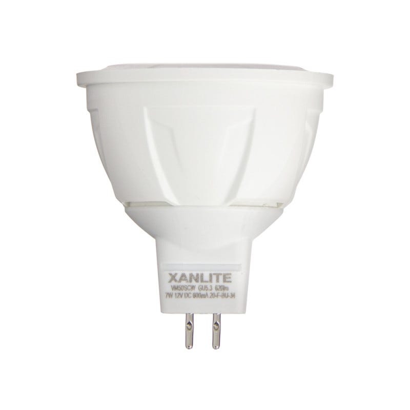 Xanlite - Ampoule LED spot, culot GU5.3, 7W cons. (50W éq.), angle focalisé, lumière blanche chaude - VM50S 0
