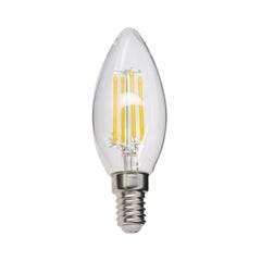 Xanlite - Ampoule à filament LED flamme, culot E14, 4W cons. (40W eq.), lumière blanc neutre - RFV470FCW