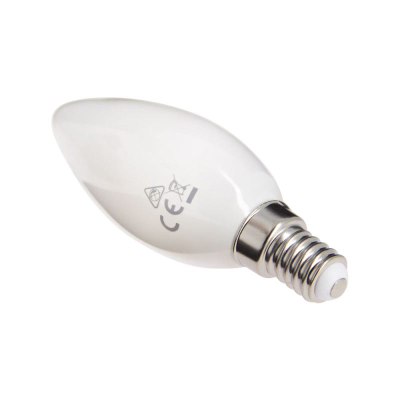 Xanlite - Ampoule à filament LED flamme, culot E14, 4W cons. (40W eq.), lumière blanche chaude - RFV470FO 4
