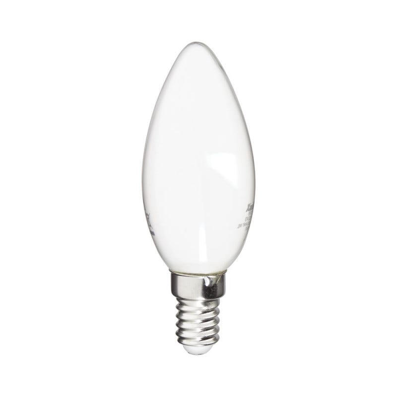 Xanlite - Ampoule à filament LED flamme, culot E14, 4W cons. (40W eq.), lumière blanche chaude - RFV470FO 0