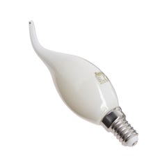 Ampoule à filament LED flamme coup de vent, culot E14, 4W cons. (40W eq.), lumière blanche chaud 4