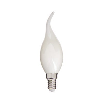 Ampoule à filament LED flamme coup de vent, culot E14, 4W cons. (40W eq.), lumière blanche chaud 0