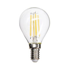 Ampoule à filament LED P45, culot E14, 4W cons. (40W eq.), lumière blanc chaud 0