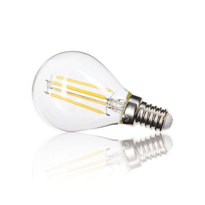 Ampoule à filament LED P45, culot E14, 4W cons. (40W eq.), lumière blanc chaud 3