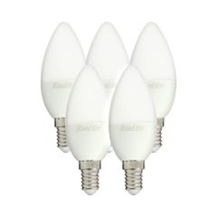 Lot x5 Ampoules LED flamme, culot E14, 5,5W cons. (40 W éq), lumière blanc chaud 0