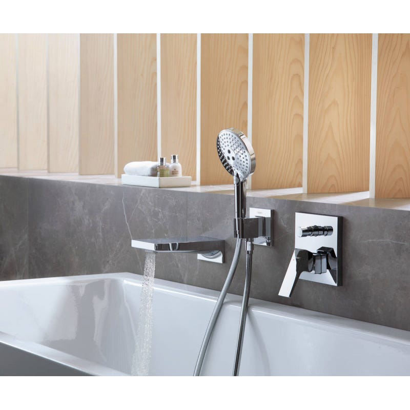 Hansgrohe Metropol Set de finition pour mitigeur bain/douche encastré, Noir mat (32545670) 1