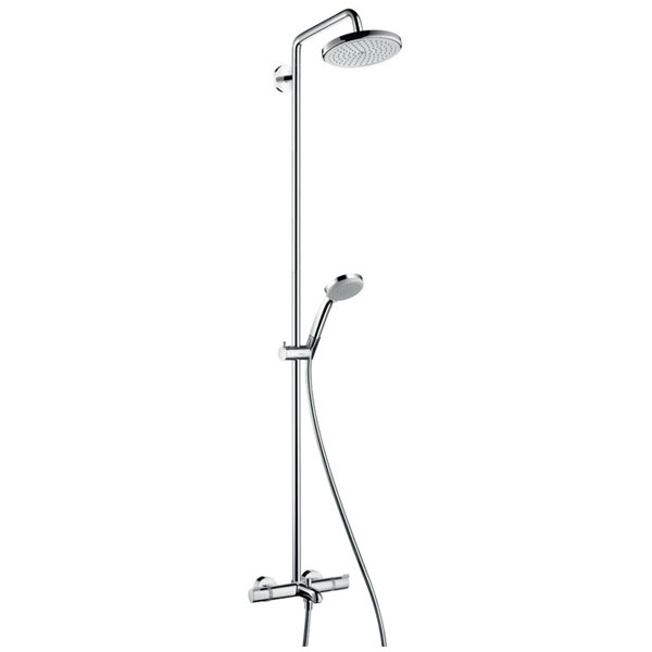 HANSGROHE Croma 220 Colonne de douche avec mitigeur de baignoire thermostatique