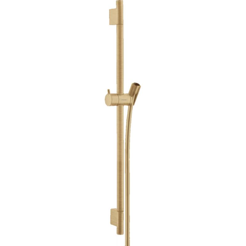 Hansgrohe Unica Barre de douche S Puro 65 cm avec flexible de douche, Bronze brossé (28632140)