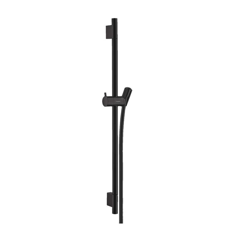 HANSGROHE Unica Barre de douche S Puro 65 cm avec flexible de douche, noir mat 4