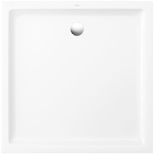 Receveur antidérapant 80 x 80 VILLEROY ET BOCH O Novo Plus ceramique carré blanc 4