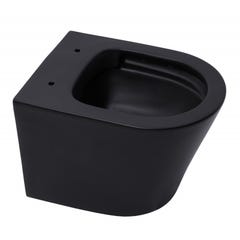Grohe Pack WC Bâti autoportant + WC Swiss Aqua Technologies Infinitio noir sans bride + Plaque chrome (ProjectBlackInfinitio-1) 3