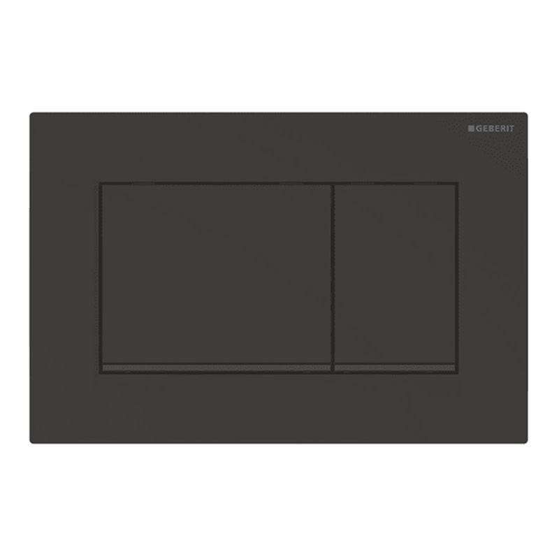 Geberit Sigma30 Plaque de déclenchement double touche, Noir mat (115.883.16.1) 0