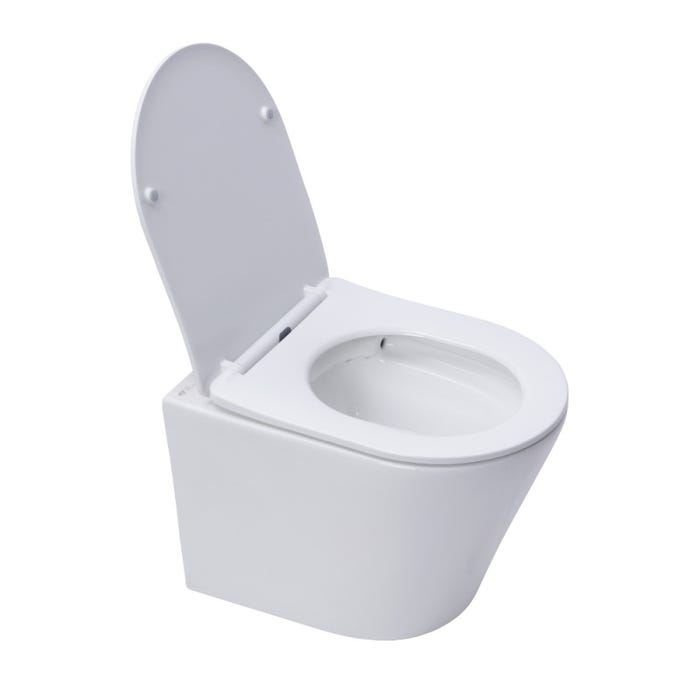 Grohe Pack WC Bâti-support + WC Swiss Aqua Technologies Infinitio sans bride, fixation invisible + Plaque chrome 1