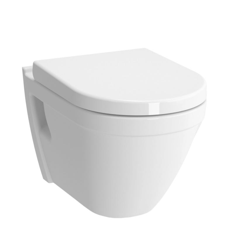 Pack WC Bati-support Geberit UP720 extra-plat + WC Vitra S50 + Abattant softclose + Plaque blanche (SLIM-S50Softclose-B) 2