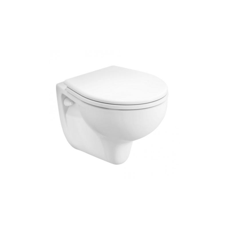 Grohe Pack WC autoportant + WC suspendu KOLO by Geberit + Abattant en Duroplast + Plaque chrome (ProjectRekord-1) 1