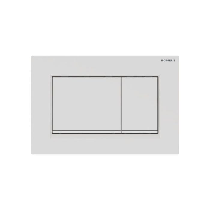 Geberit Sigma30 Plaque de déclenchement double touche, Blanc mat (115.883.01.1) 3