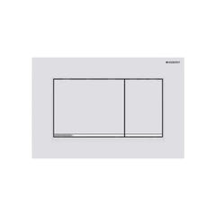 Geberit Sigma30 Plaque de déclenchement double touche, Blanc mat/chrome (115.883.JT.1) 4