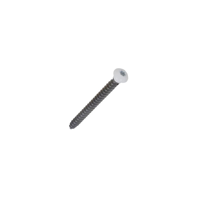 Vis de pose en rénovation menuiserie pvc - Teinte : Brun 8003 - MUSTAD