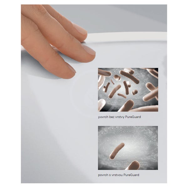 GROHE Vasque a poser Cube Ceramic 50 cm - Monotrou - Traitements anticalcaire et antibactérien -Trop plein - Céramique - Blanc 3