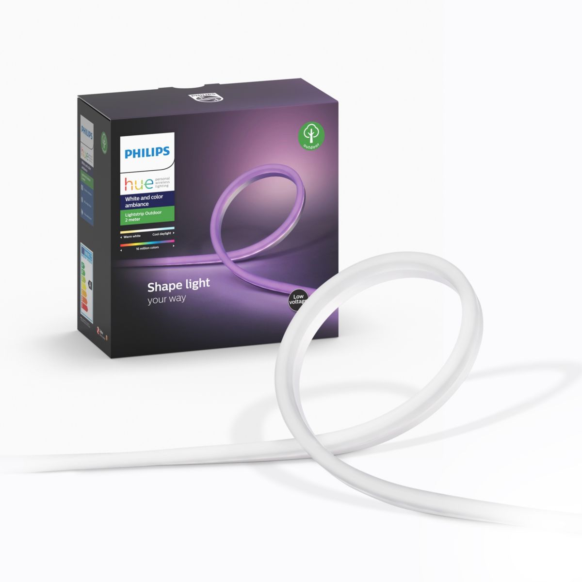 Bandeau LED PHILIPS HUE W&C Lightstrip 2m Ext