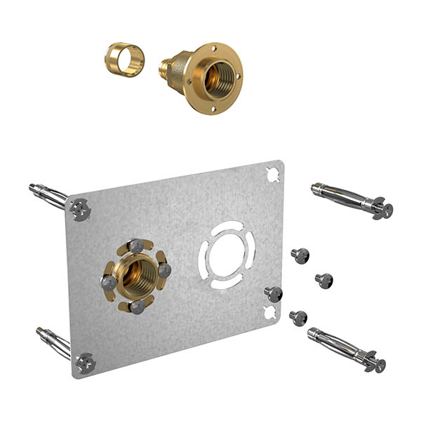 Sortie cloison ROBIFIX 50mm PER Ø12-droit F 1/2 à glissement