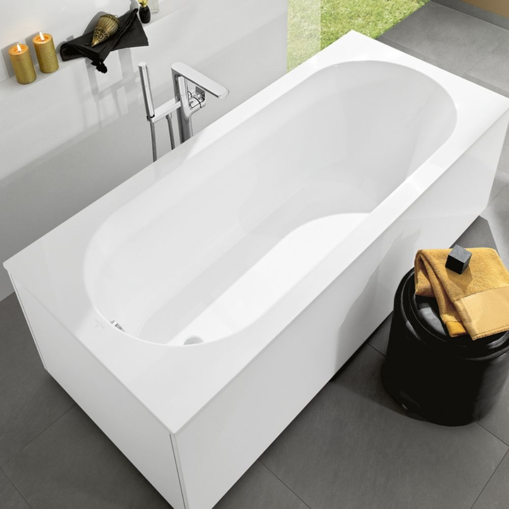 VILLEROY ET BOCH Baignoire droite Oberon quaryl, 170 X 70