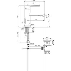 Ideal Standard GIO Mitigeur bidet 5l/min(B0620AA) 1