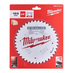 Lame scie circulaire MILWAUKEE 40 dents 1.6x165mm 4932471312 3