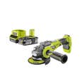 Pack RYOBI Meuleuse d'angle brushless 18V OnePlus R18AG7-0 - 1 Batterie 2.5Ah - 1 Chargeur rapide RC18120-125