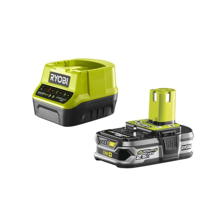 Pack RYOBI Perceuse-visseuse à percussion Brushless One+ R18PD7-0 - 1 Batterie 2.5Ah - 1 Chargeur rapide RC18120-125 4