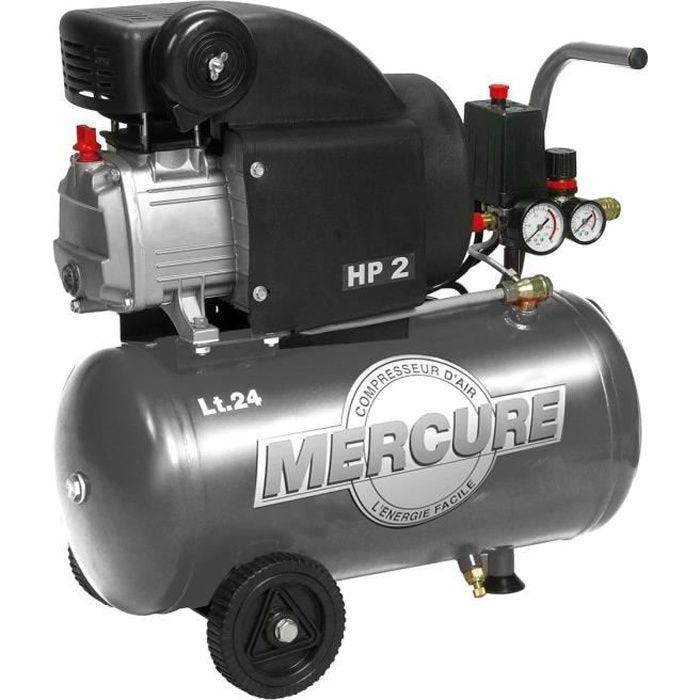 Mercure - Compresseur 24L 2HP gris Mecafer 2