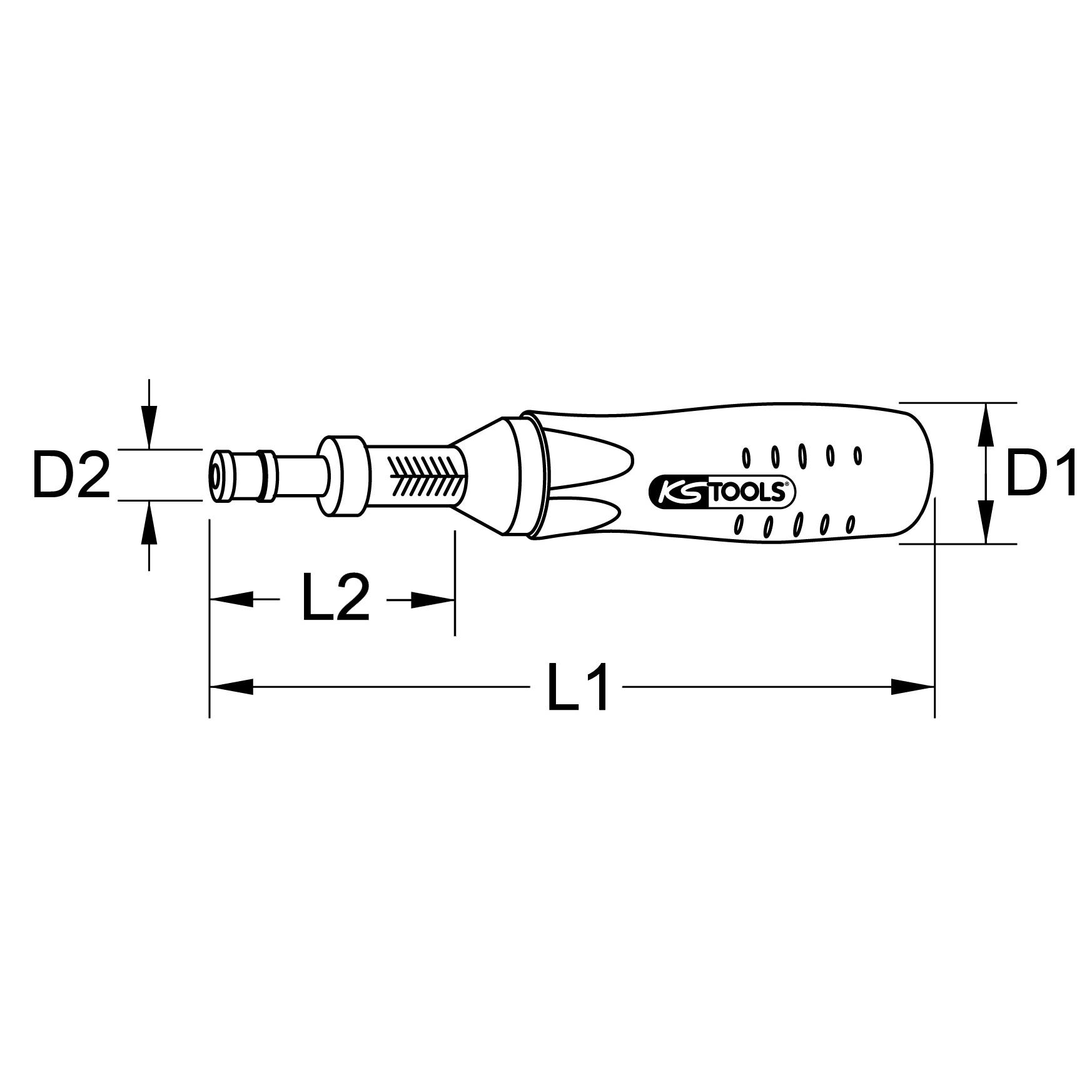 Tournevis dynamométriques KS TOOLS - Avec vernier - 180 mm - 516.3250 8