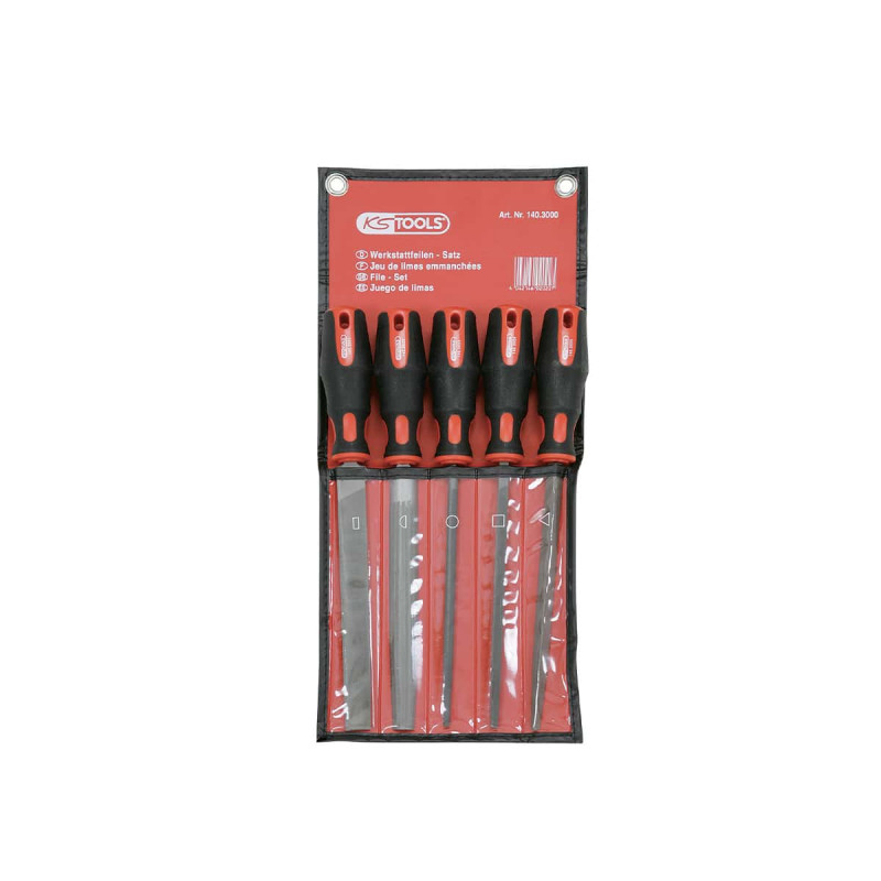 Jeu de limes KS TOOLS - Emmanchées - 140.3000