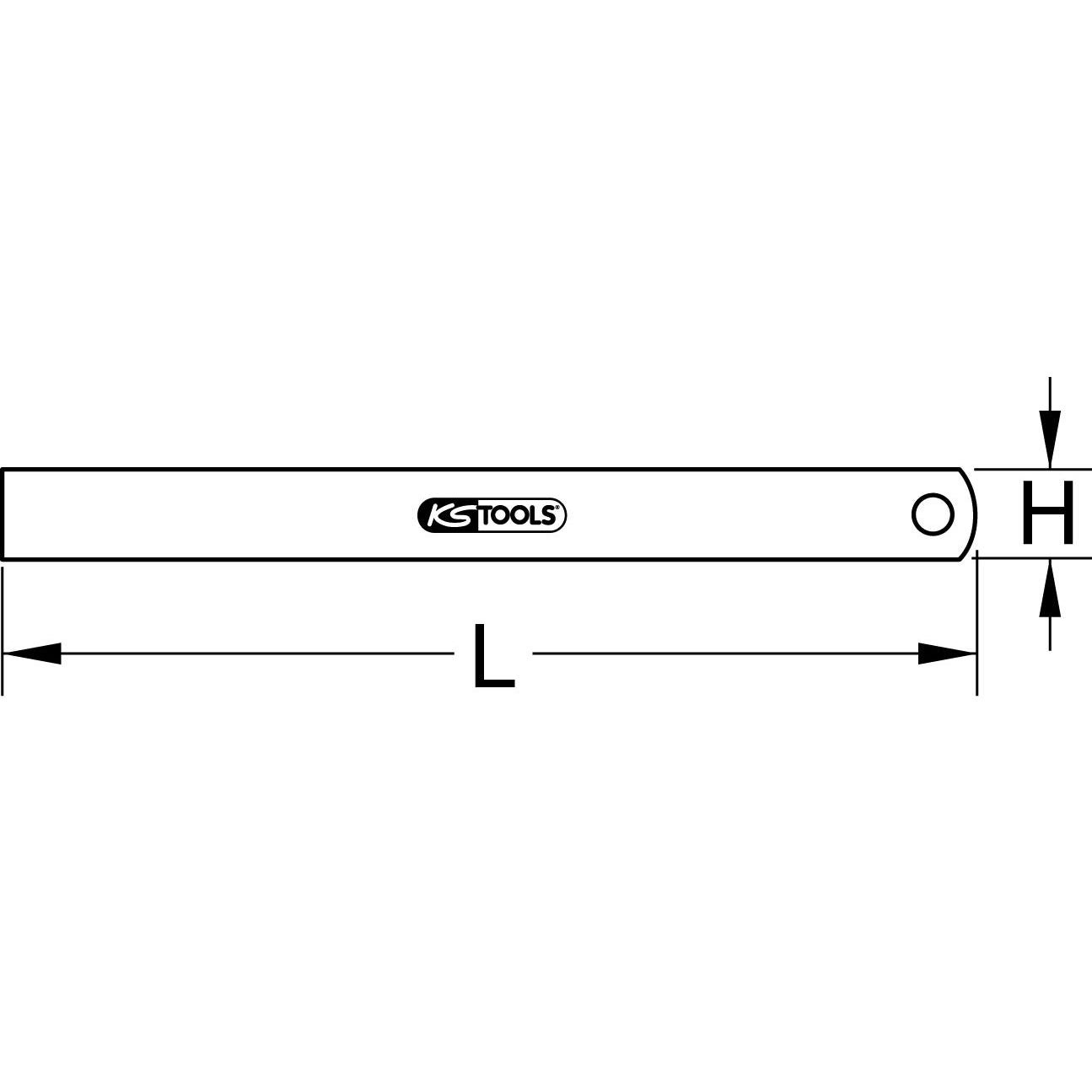 Réglets KS TOOLS - Semi-rigide - 500 mm - 300.0111 7
