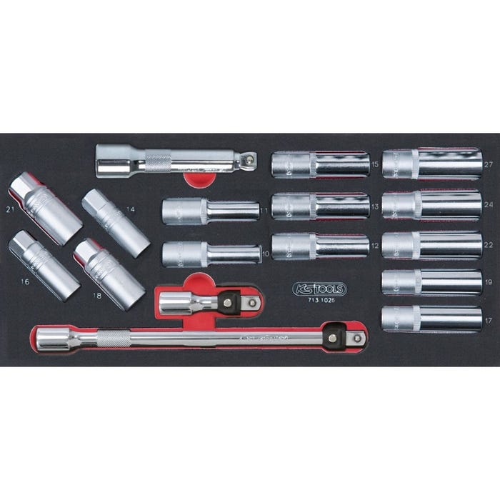 Composition d'outils KS TOOLS - Pour servante - 3 tiroirs - 158 pcs - 714.0158 3
