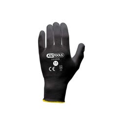 Boîte de 12 paires de gants KS TOOLS - Microfibres - Noir - Taille XXL - 310.0335