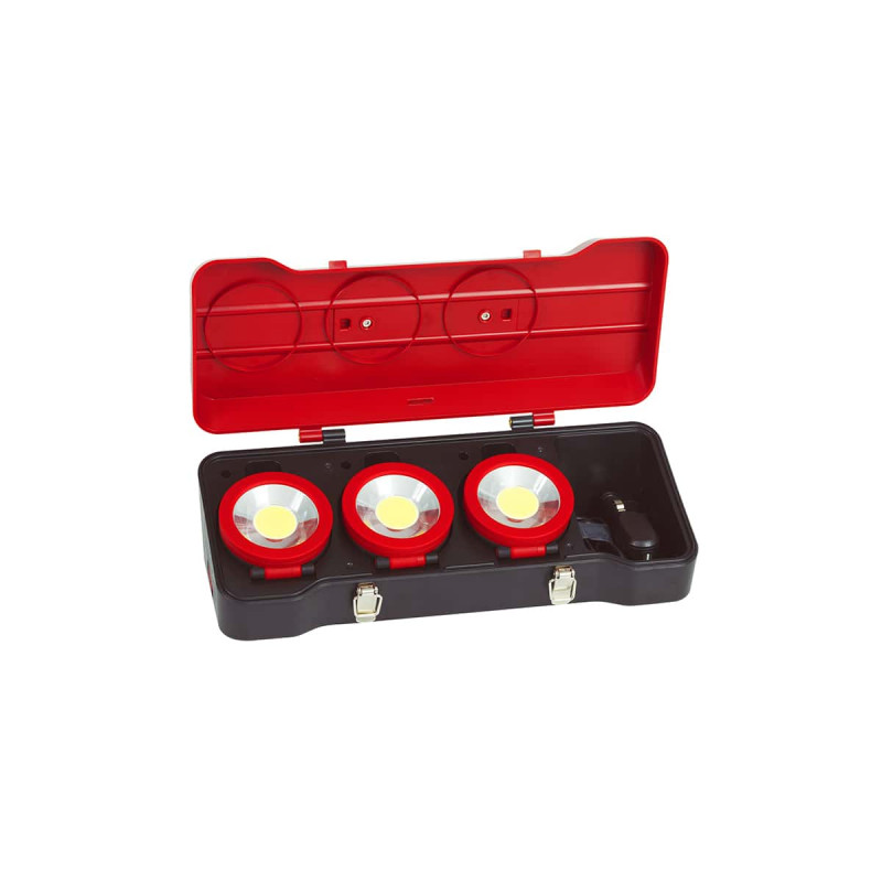 Coffret projecteurs LEDs KS TOOLS - 3 pcs - 3W -150.4314