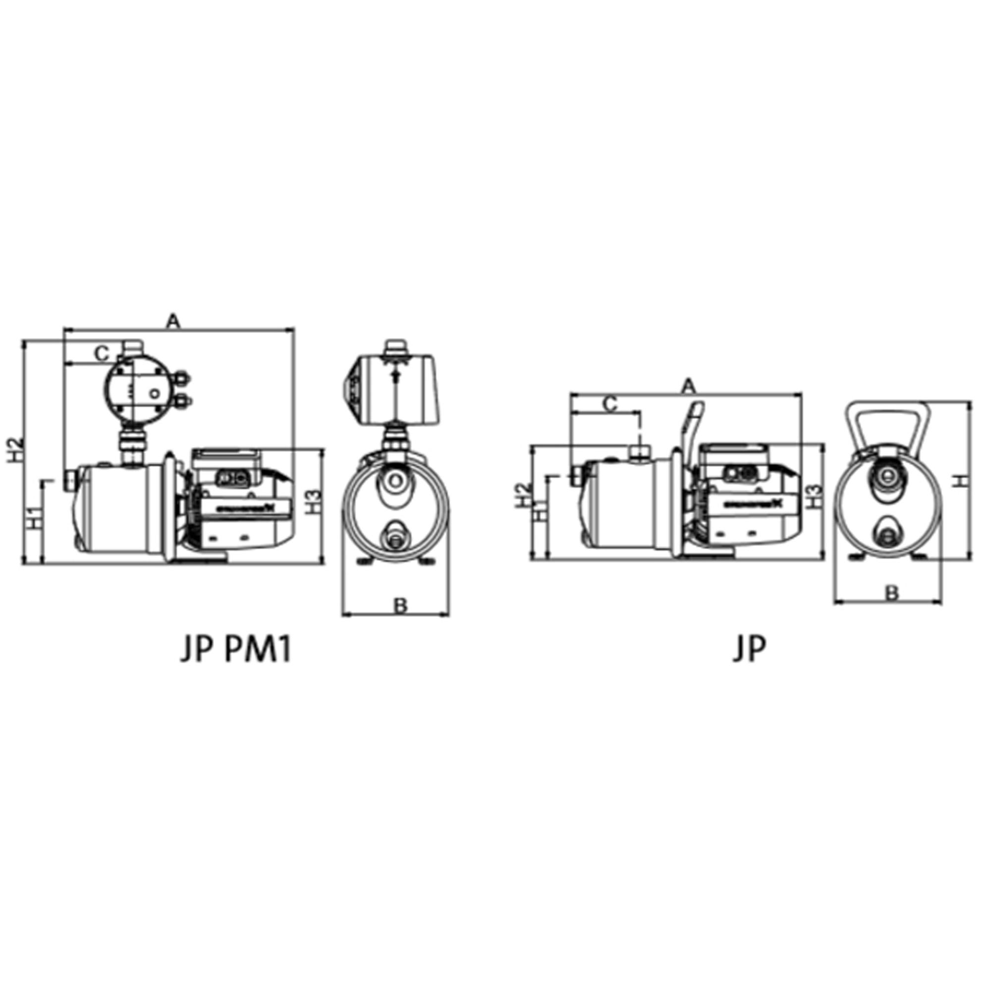 JP 4-47 1x230v 50hz 1.5m schuko hu - GRUNDFOS OEM : 99458767 4