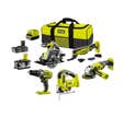 Pack RYOBI complet 5 outils - 2 batteries 2.0Ah et 4.0Ah - 1 chargeur - R18CK5A-242S