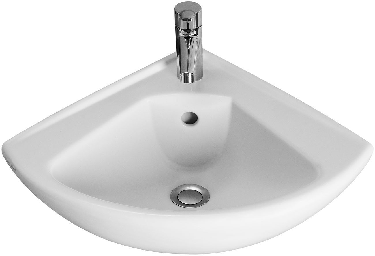 Lave-mains D'angle O. Novo Compact - Ceramic Plus - Couleur: Blanc