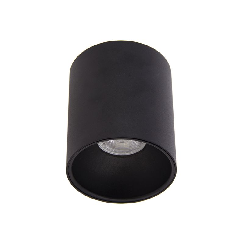Xanlite - Plafonnier GU10 50W 2700K Rond large Noir - PL50RLN