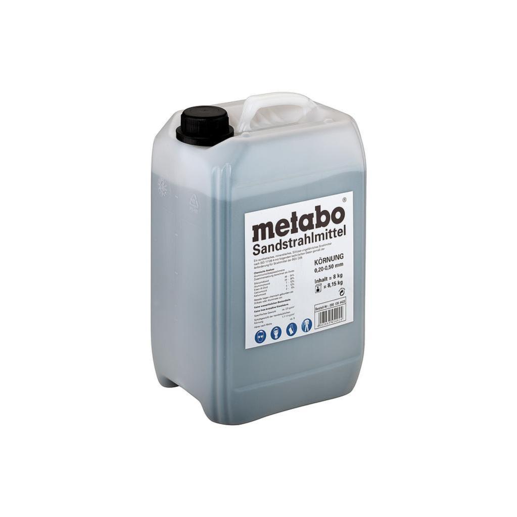 Agent de sablage granulation 0.2 à 0.5 mm bidon 8 kg Metabo