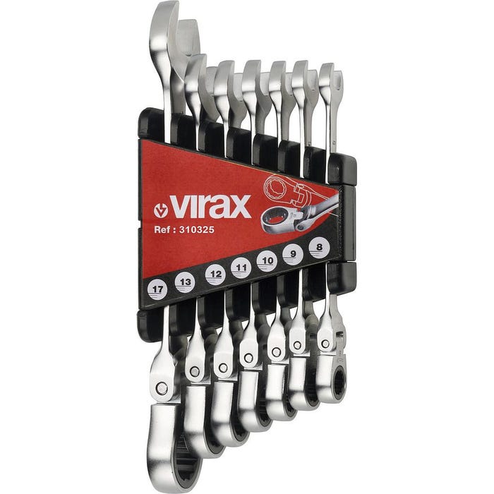 -Clé à cliquet à tête flexible 8-17 mm Virax 0