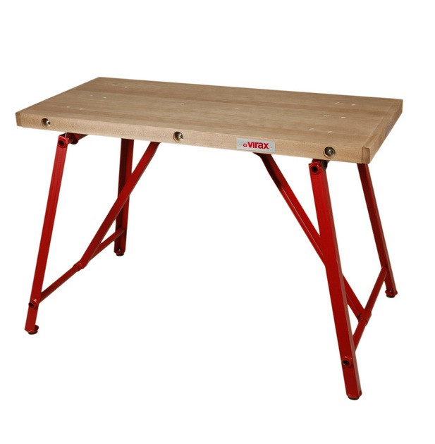 Table de monteur professionnelle plateau 1200 x 540 mm charge maxi. 500 kg Virax