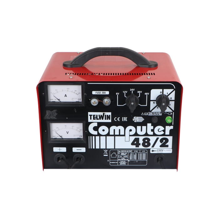 Chargeur de batterie PRO avec contrôle électronique 30A 6/12/24/36/48V Computer 48/2 Prof Telwin 1