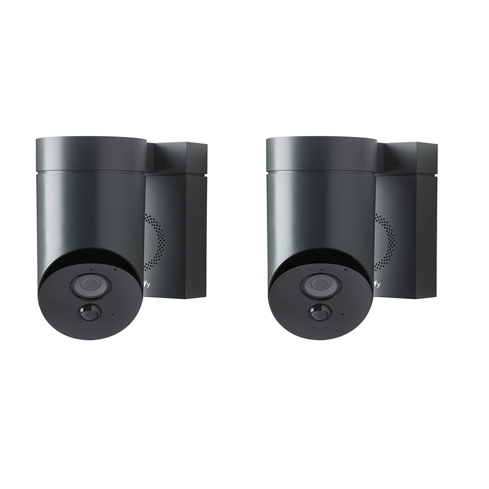 Lot de 2 caméras de surveillance SOMFY extérieure ip wifi, gris 0